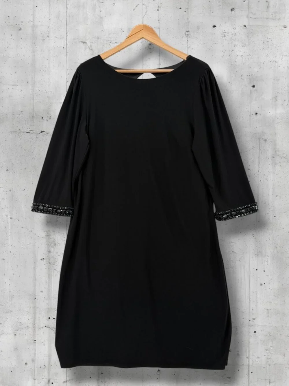 Laundry by Shelli Segal Embellished Black Dress